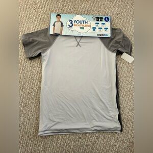 New 32 Degrees Cool Youth Active Tee 3pk QUICK DRY Short Sleeve size L 14/16